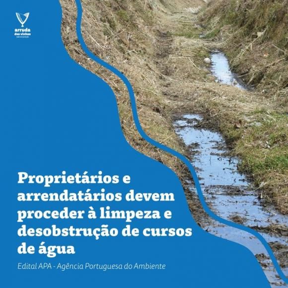 Limpeza e desobstrução de cursos de água