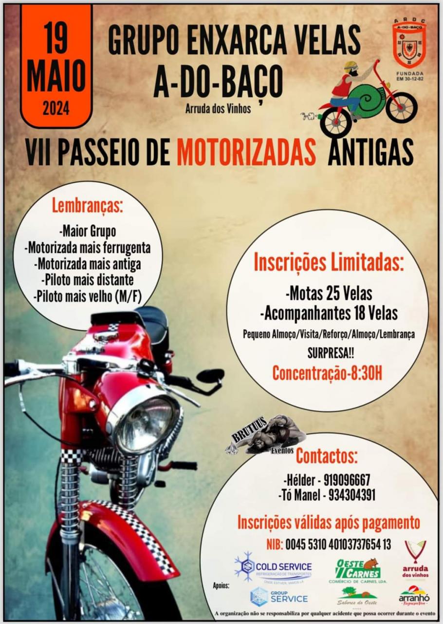 Passeio de Motorizadas Antigas 