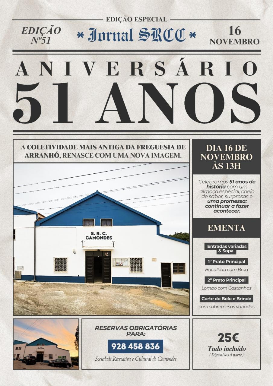 Almoço de aniversário da SRC de Camondes