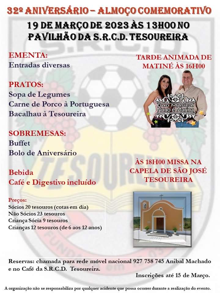 Almoço de aniversário da SRCD da Tesoureira