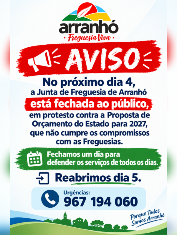 Junta de Freguesia de Arranh&oacute;